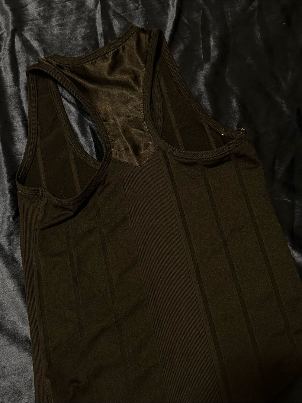 GUESS Black Ribbed Panel Tank - Picture 3 of 5